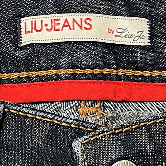 LIU Jeans Straight Legs 30 waist zipper back pockets - Picture 9 of 14